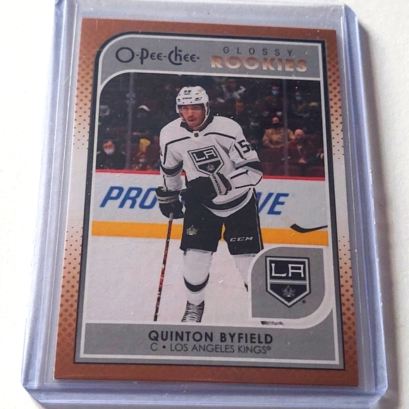 Quinton Byfield O-Pee-Chee Glossy Rookies Card Number R-9 Hockey Card LA Kings - Picture 1 of 2